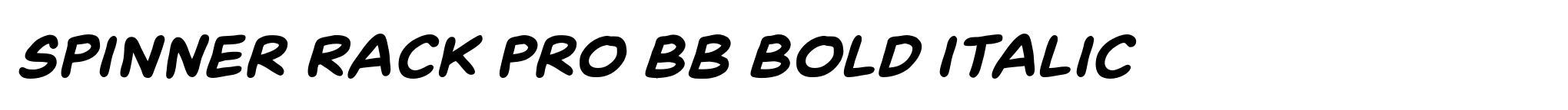 Spinner Rack Pro BB Bold Italic image